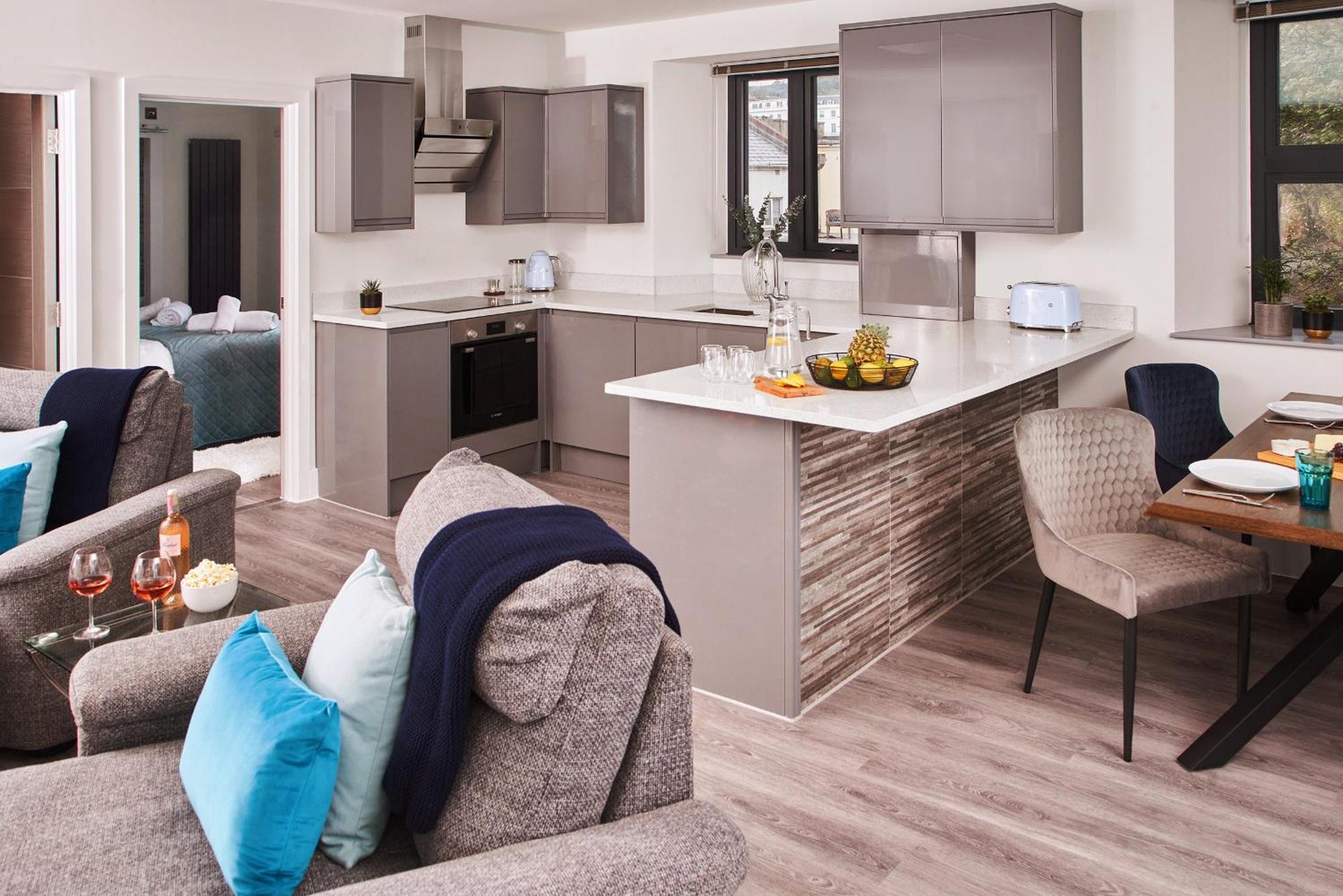 Ferienwohnung Harbour Breeze - Contemporary Waterside Bolthole On Torquay'S Iconic Marina Exterior foto